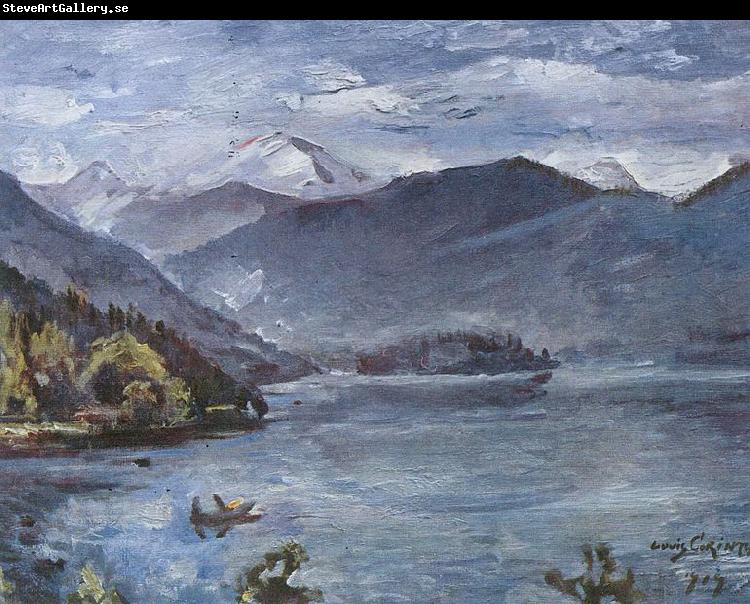 Lovis Corinth Walchensee, blaue Landschaft